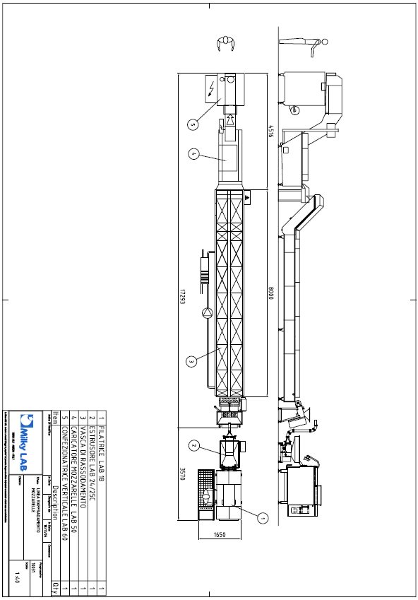 Produzione mozzarella con filatrice a vapore